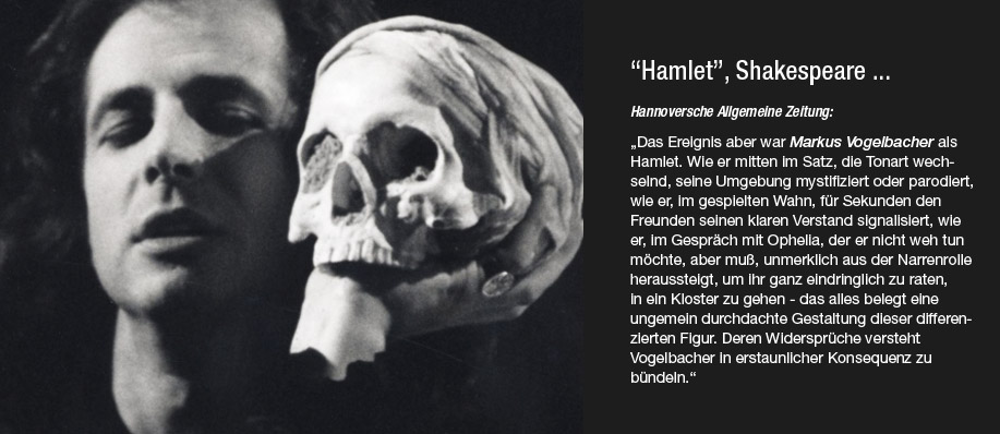 Markus Vogelbacher als Hamlet, Landesbühne Hannover